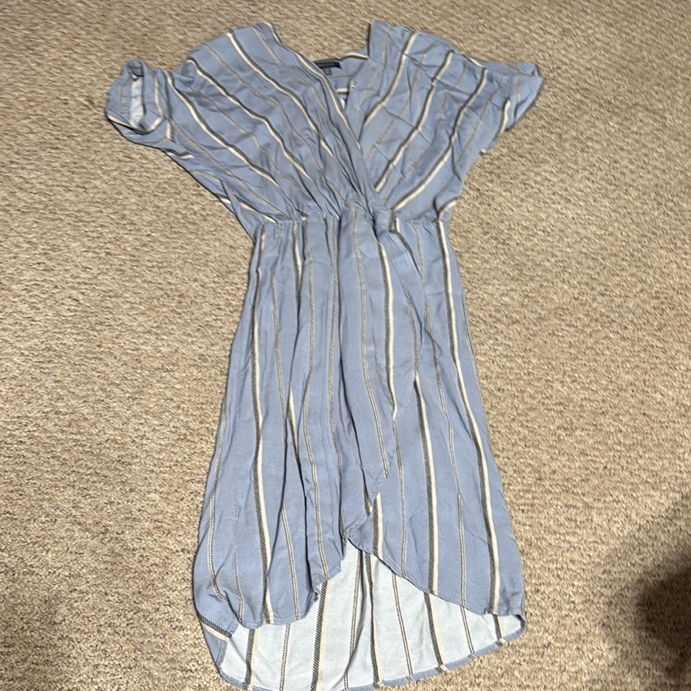 Striped Blue and White  Dress